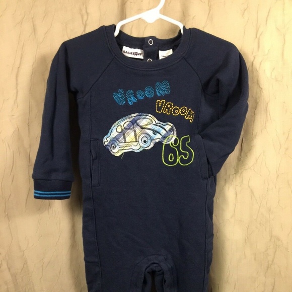 BabiesRus Boys Toddler 24m Warm Bodysuit Vroom‎ Car - Picture 1 of 7